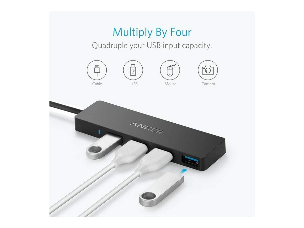 Anker Kassensysteme Anker Ultra Slim - Hub - 4 x SuperSpeed USB 3.0, Ansicht 4