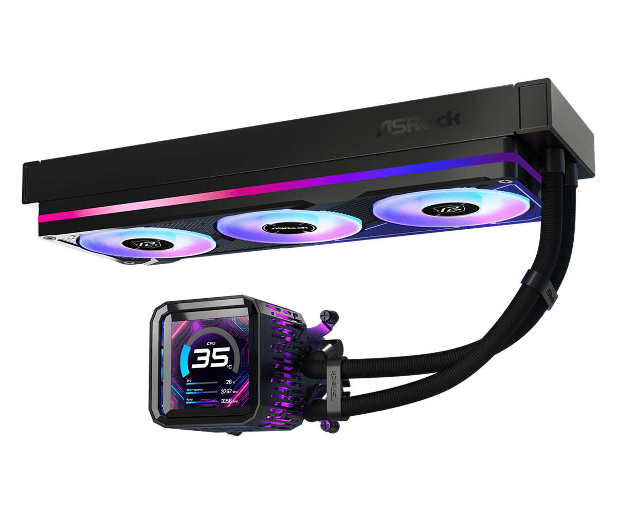ASRock CPC Phantom Gaming 360 LCD Black, Ansicht 4