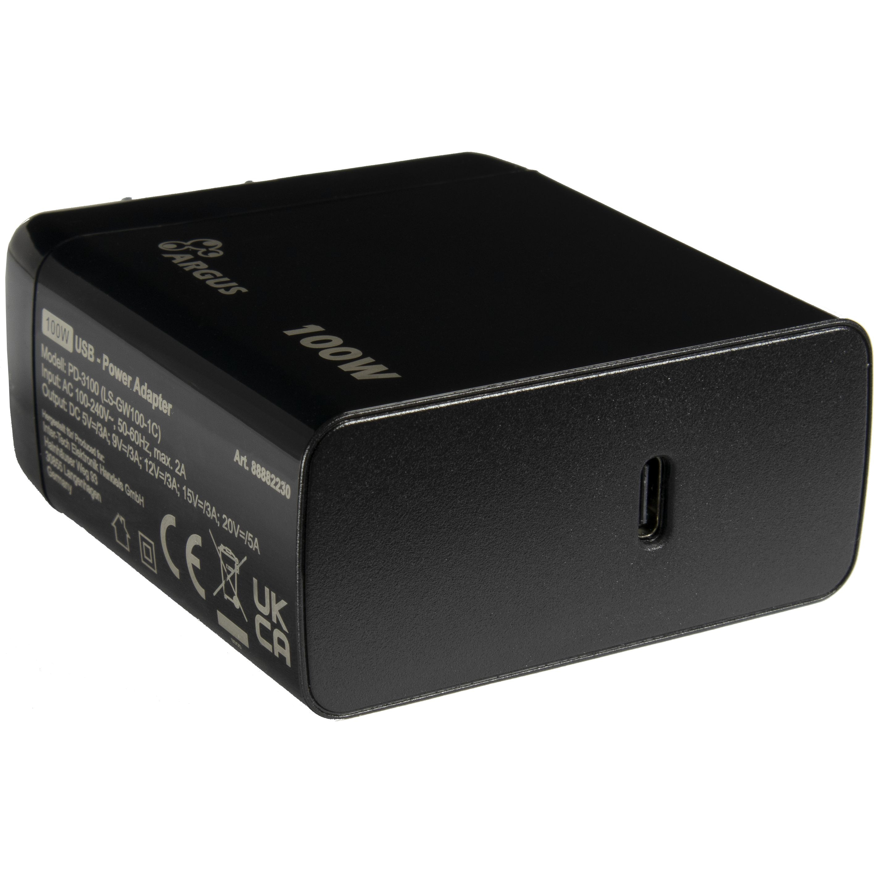 Inter-Tech PD-Charger USB C PSU PD-3100 PD 100W schwarz - Rack, Ansicht 3