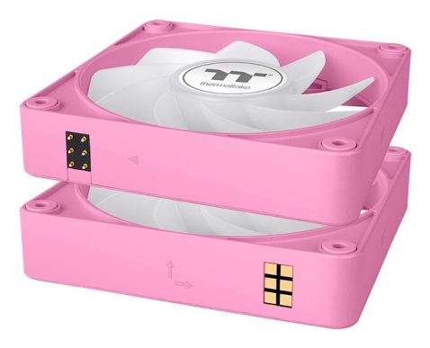 Thermaltake CT120 EX Reverse Fan Pink 3 Pack ARGB Sync - Gehäuse-Lüfter - 500 rpm, Ansicht 4