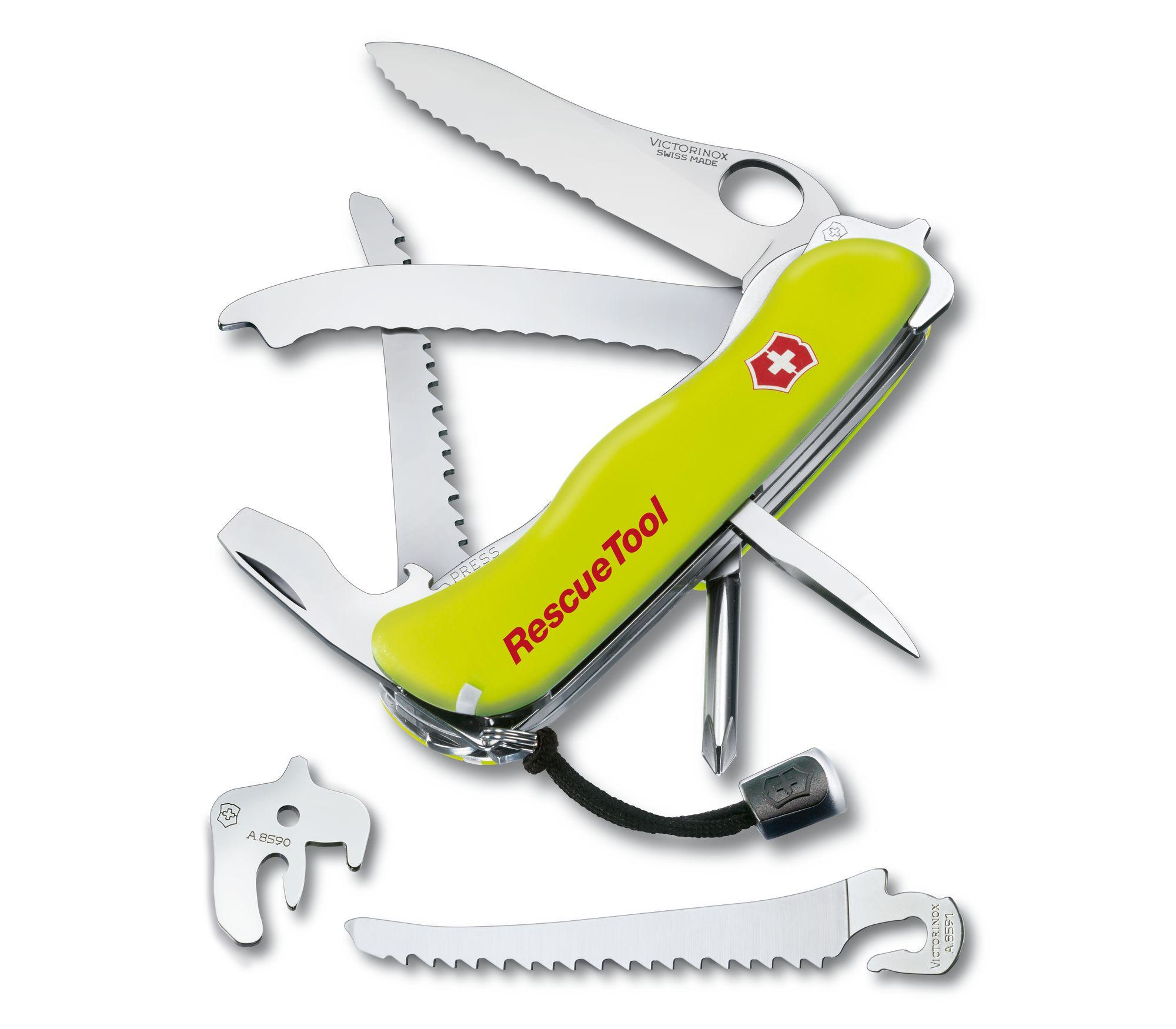 Victorinox RescueTool One Hand - Messer mit Feststellklinge - Multi-Tool-Messer - 21 mm - 170 g, Ansicht 3