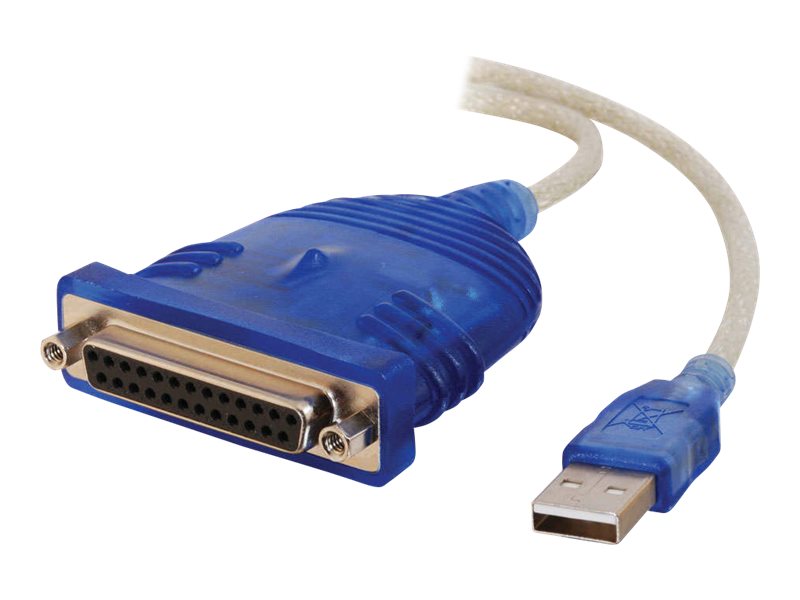 C2G Parallel-Adapter - USB - IEEE 1284 - Blau