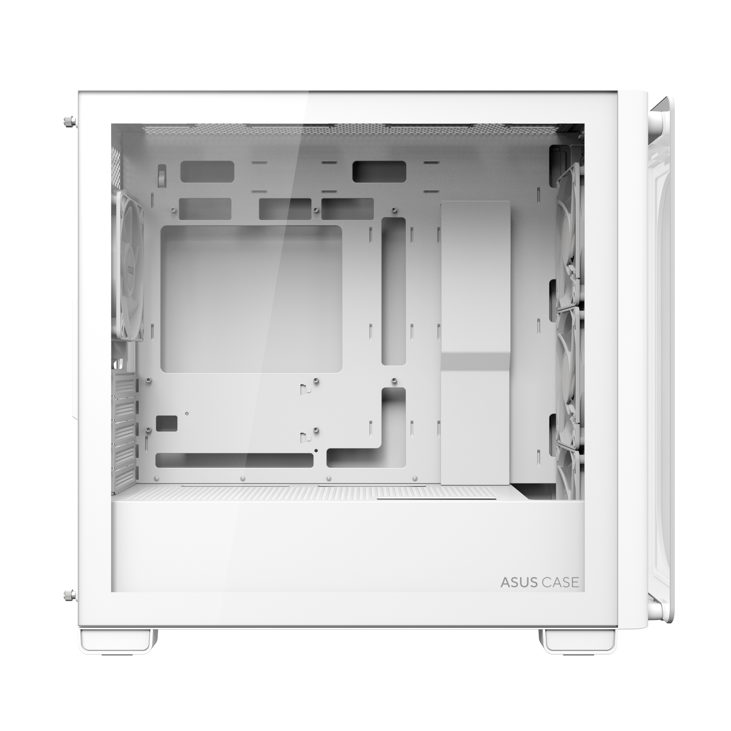 ASUS A23 PLUS - microATX - Seitenteil mit Fenster (gehärtetes Glas) - Weiß, Ansicht 2