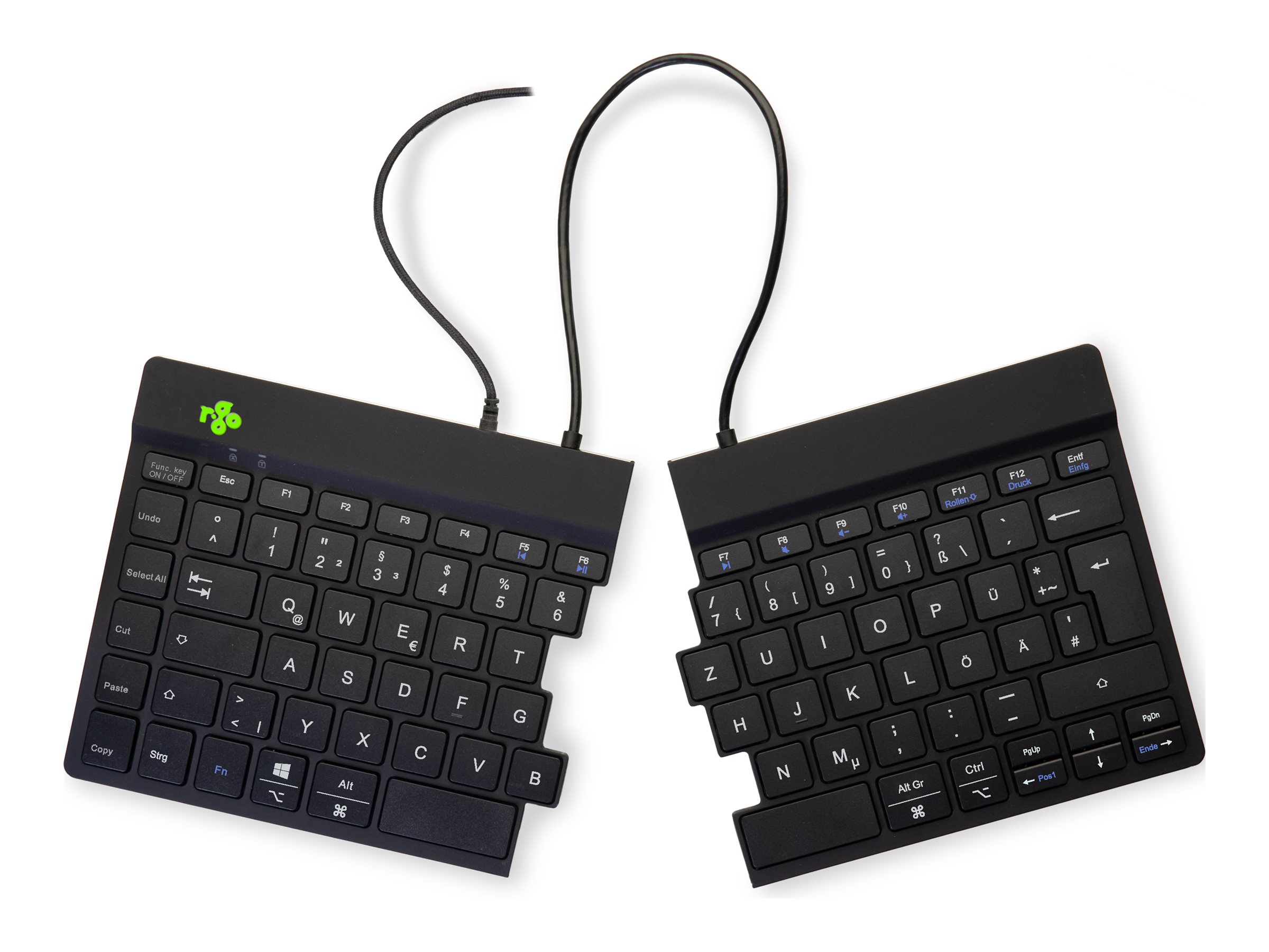 R-Go Split Ergonomische Tastatur - TL: Deutsch, QWERTZ, Ansicht 3