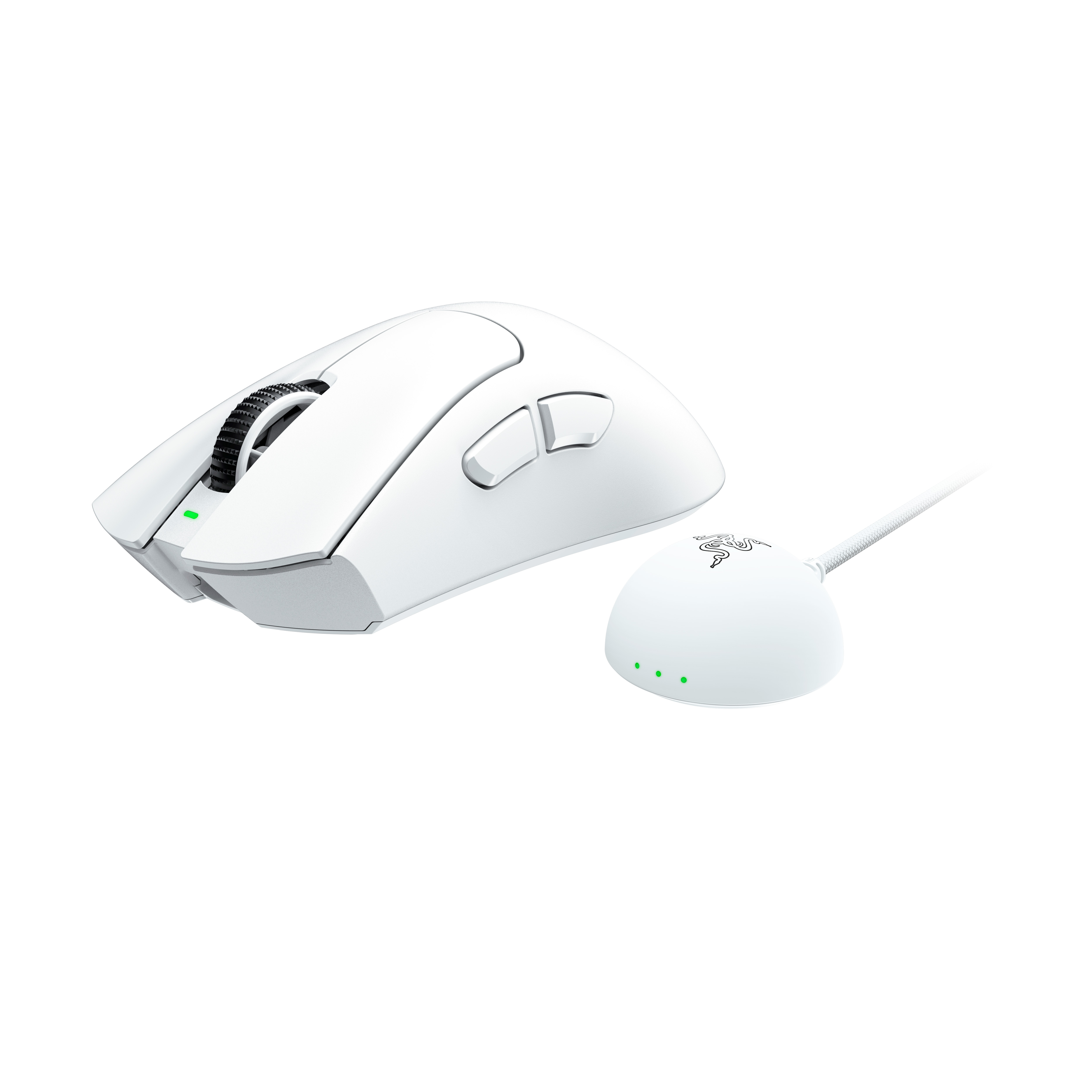 Razer DeathAdder V4 Pro - Maus - ergonomisch - Weiß, Ansicht 2