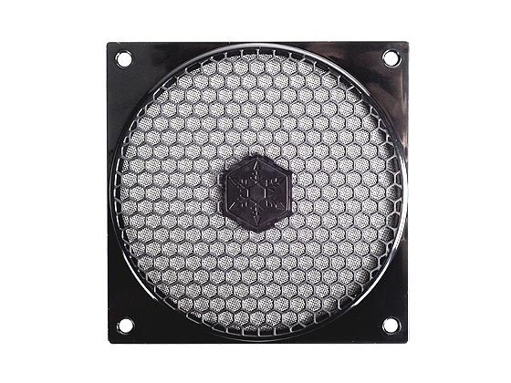 SilverStone FF121 Blæsergitter med filter 1-pack Sort