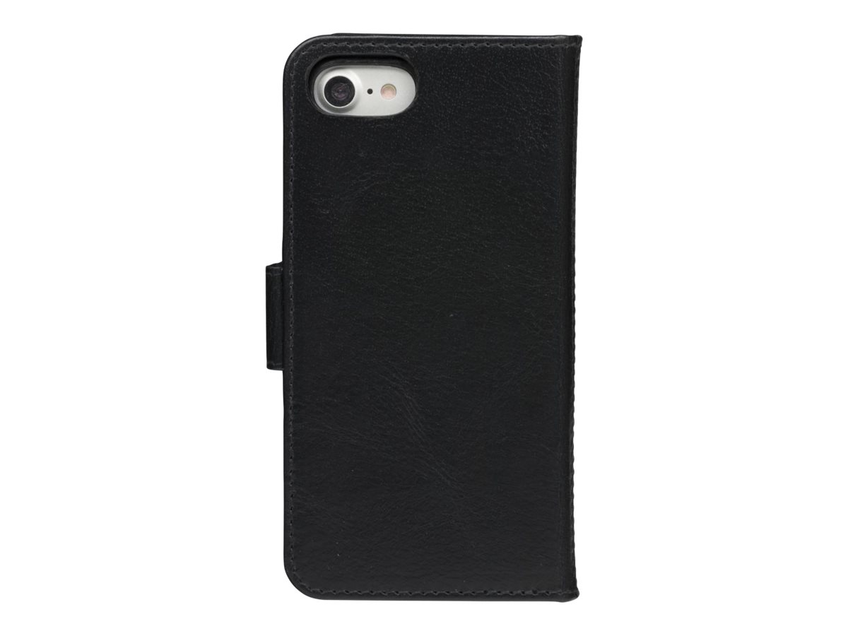 dbramante1928 Lynge - Flip-Hülle für Apple iPhone 6, 6s, 7, 8, SE (2. Generation) - genarbtes Leder - Schwarz, Ansicht 4