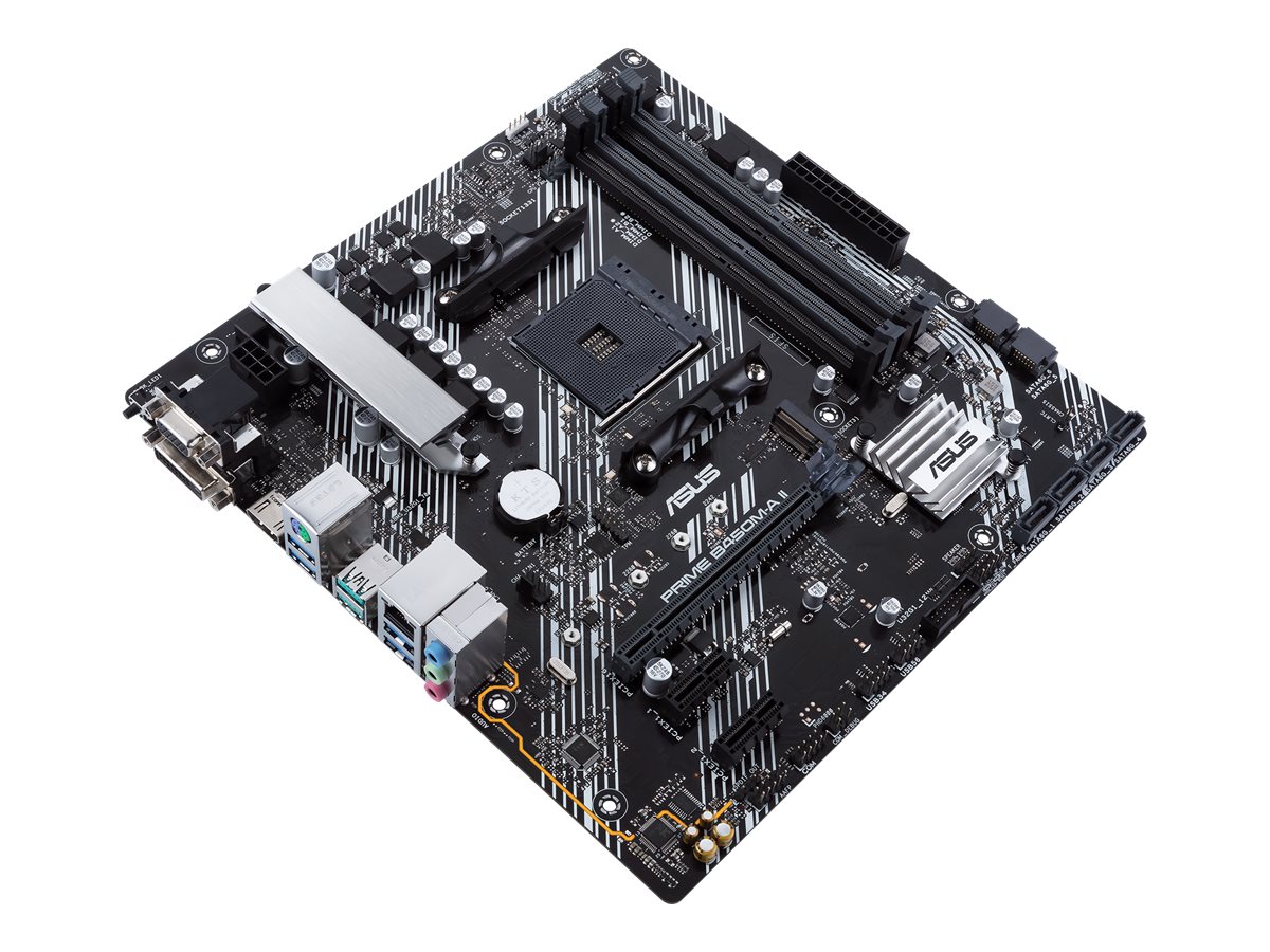ASUS PRIME B450M-A II - Motherboard - micro ATX - Socket AM4 - AMD B450 Chipsatz - USB 3.2 Gen 1 USB 3.2 Gen 2 - Gigabit LAN - Onboard-Grafik (CPU erforderlich)