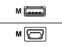 Equip USB Kabel 2.0 A -> mini B St/St 1.80m schwarz Polybeutel (128521)