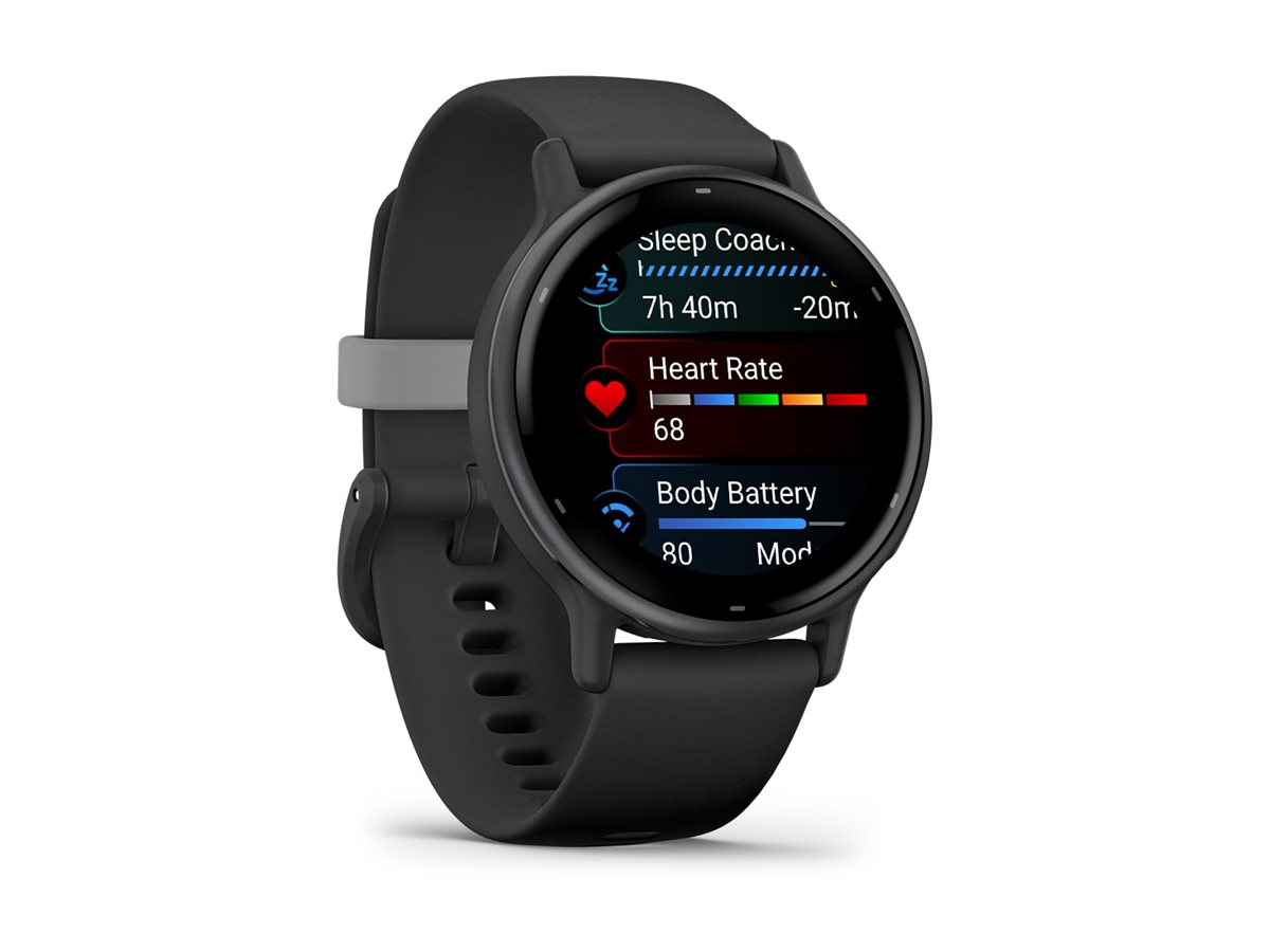 Garmin vívoactive 5 - Schwarz - intelligente Uhr mit Band - Silikon - Handgelenkgröße: 125-190 mm - Anzeige 3.04 cm, Ansicht 4