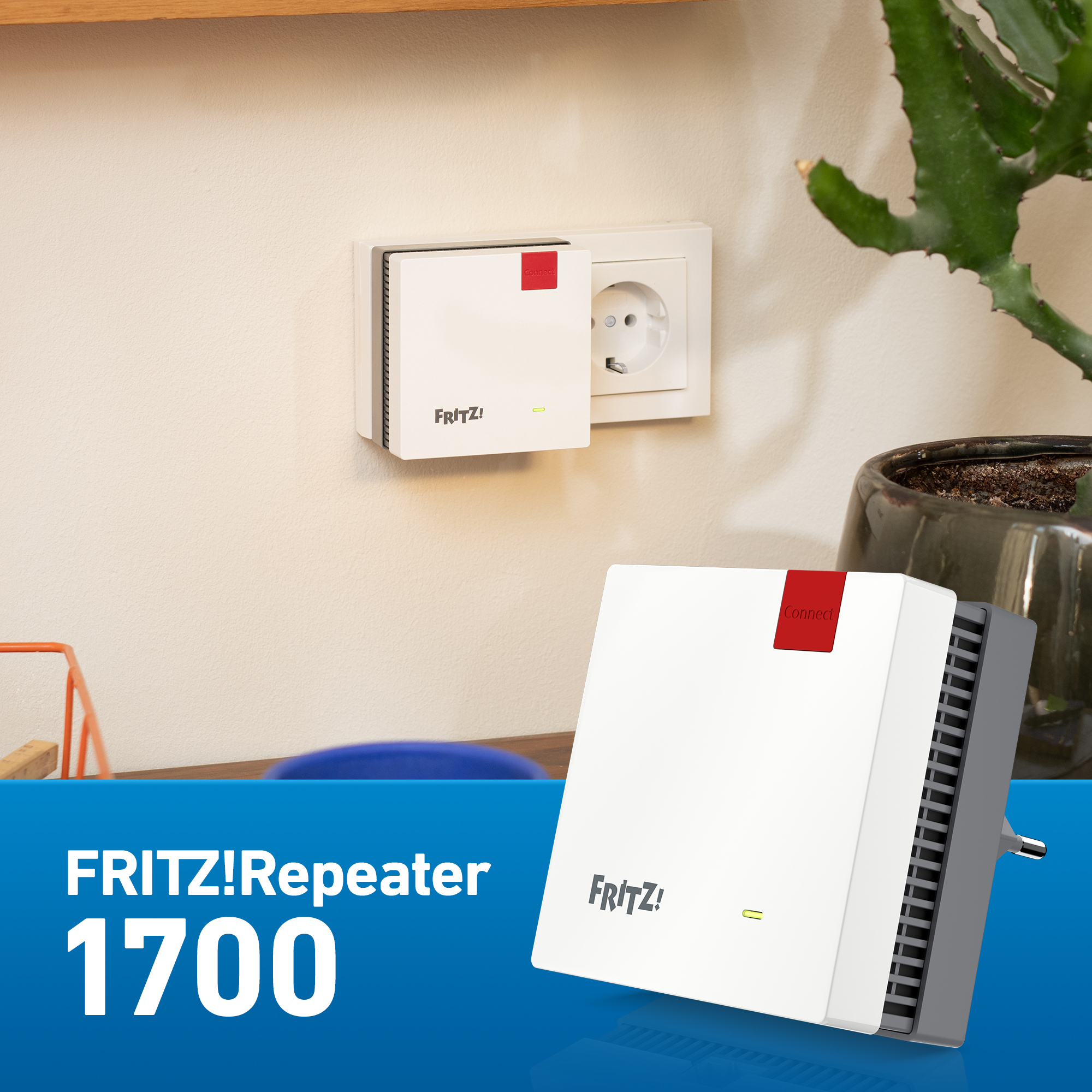 FRITZ! Repeater 1700 Wi-Fi 7 WLAN-Verstärker - Repeater - WLAN, Ansicht 4