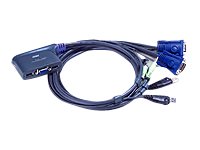 Aten CS62US 2-Port KVM-Switch USB , VGA