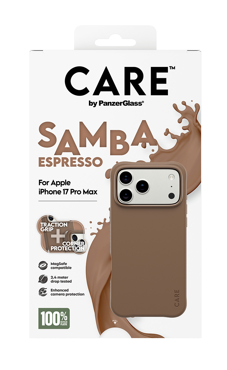 PanzerGlass CARE by Fashionable Case Samba Espresso m. MagSafe iPhone 17 Pro m..., Ansicht 4