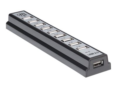Manhattan USB-A 10-Port Desktop Hub, 10x USB-A Ports, 480 Mbps (USB 2.0), Ansicht 2