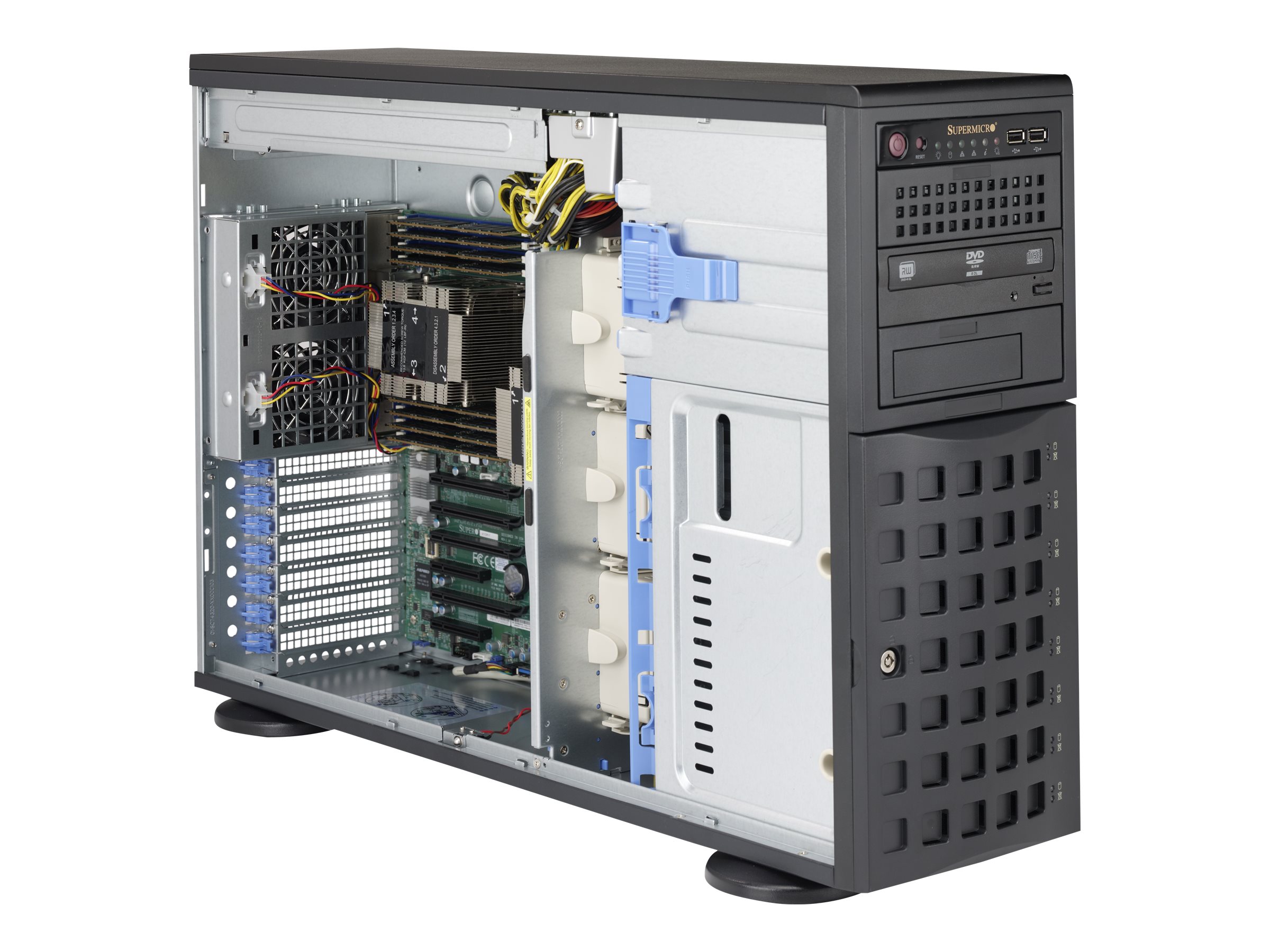 Supermicro SC745 BAC-R1K23B-SQ - Tower - 4U - Erweitertes ATX