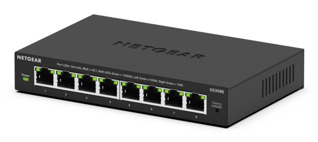 Netgear 300 Series SOHO Plus GS308E - Switch, Ansicht 2