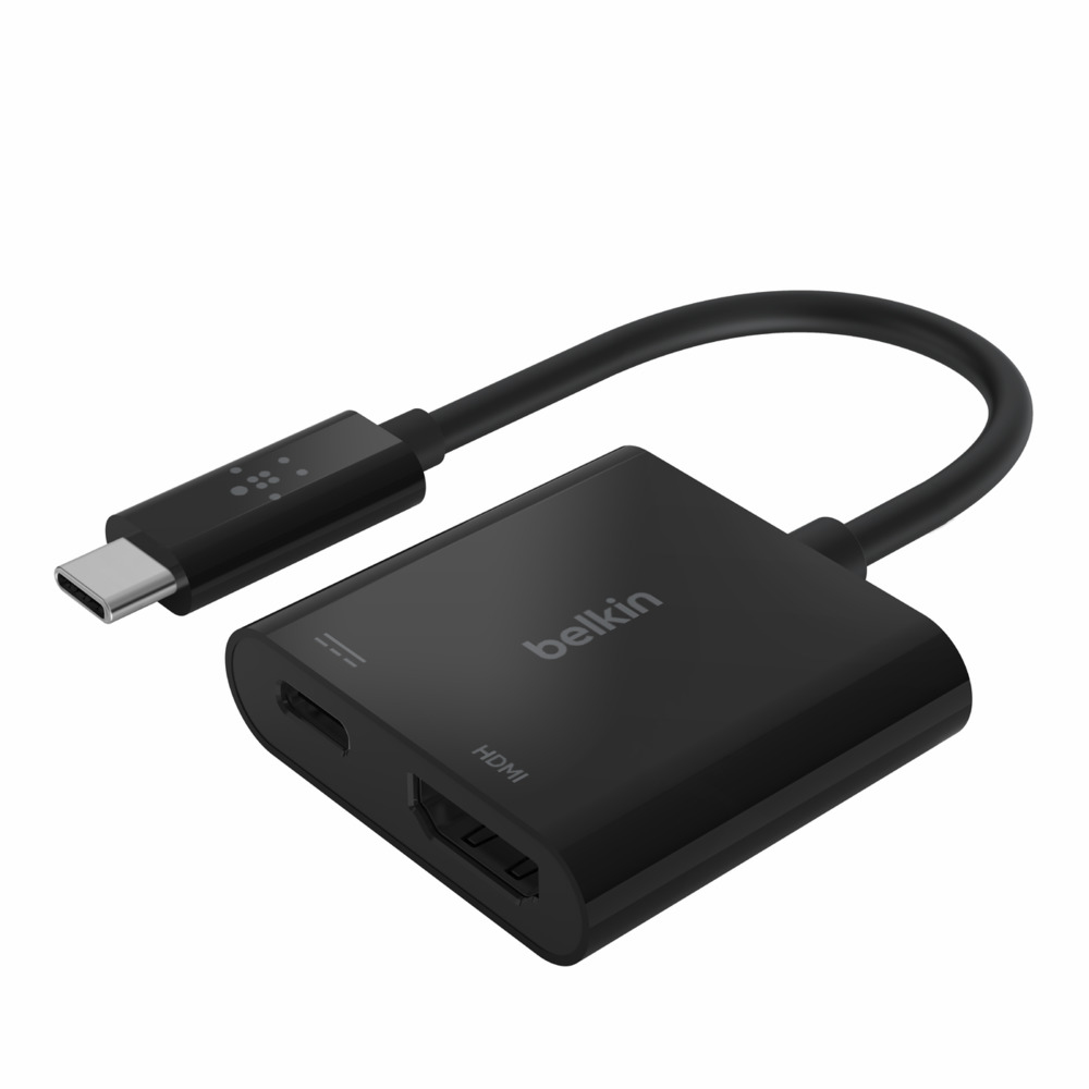 Belkin USB-C to HDMI + Charge Adapter - Videoadapter - 24 pin USB-C männlich zu HDMI, USB-C (nur Spannung), Ansicht 2