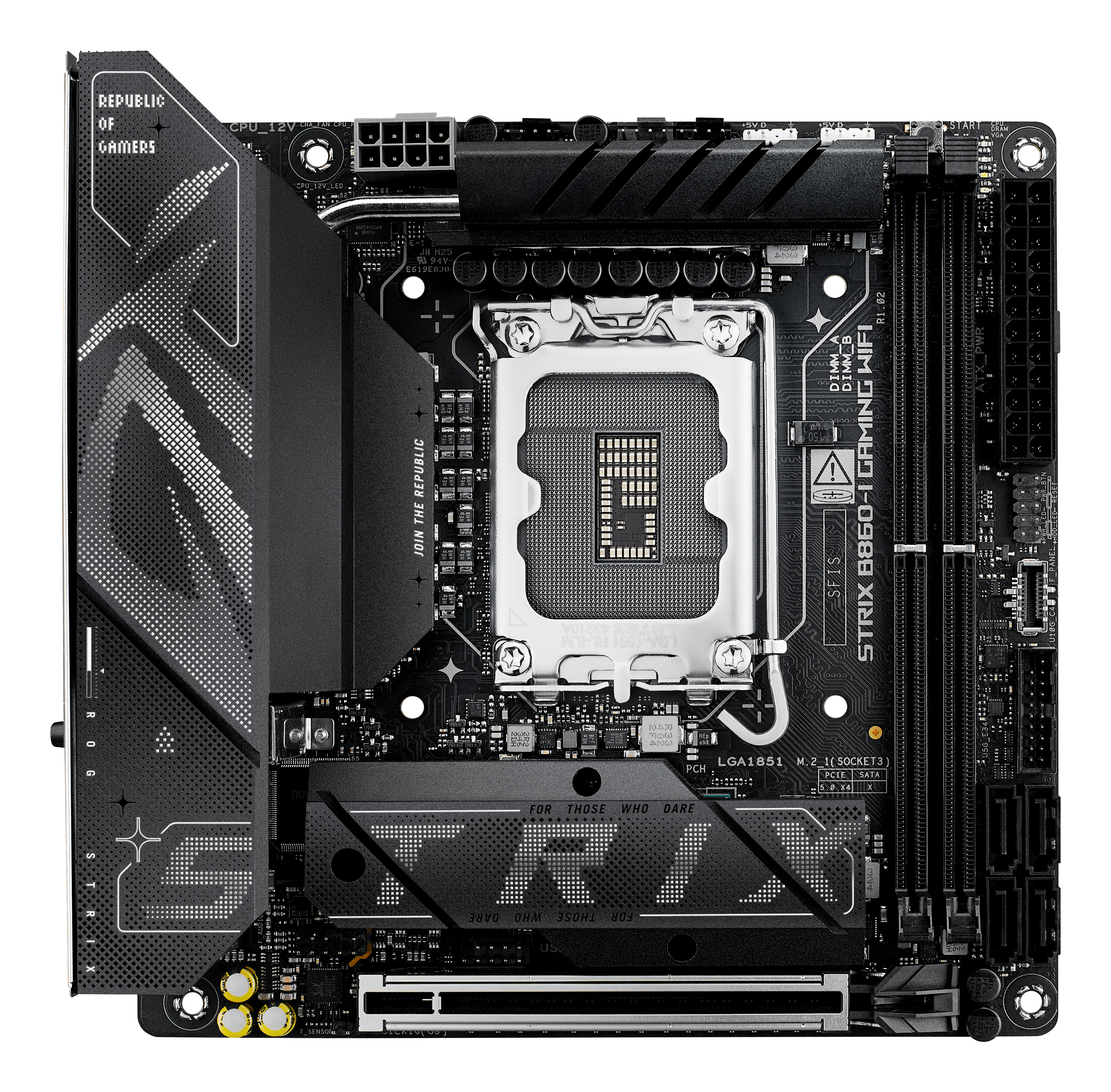 ASUS ROG STRIX B860-I GAMING WIFI - Motherboard - Mini-ITX - LGA1851-Sockel - B860 - Onboard-Grafik (CPU erforderlich), Ansicht 4