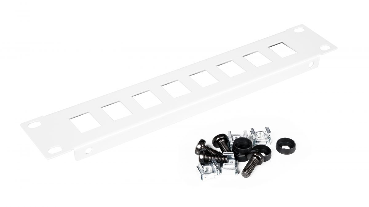 Equip Patchpanel 10 mit Keystone Montage 1U grau - Patch-Panel, Ansicht 3