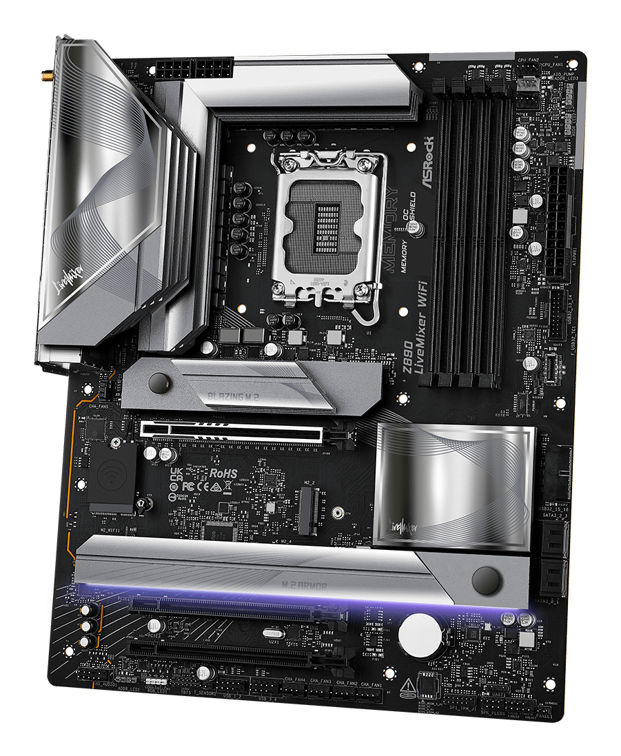 ASRock Z890 LiveMixer WiFi - Motherboard - ATX - LGA1851-Sockel - Z890 Chipsatz, Ansicht 4