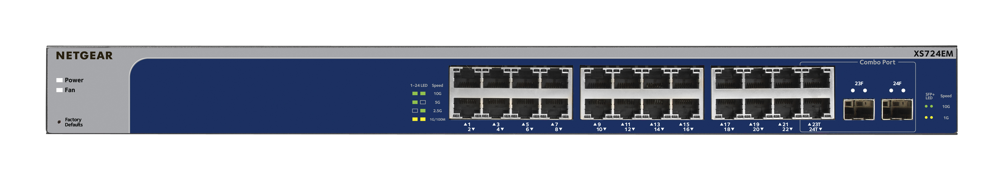 Netgear Easy Smart XS724EM - V2 - Switch - Smart, Ansicht 3