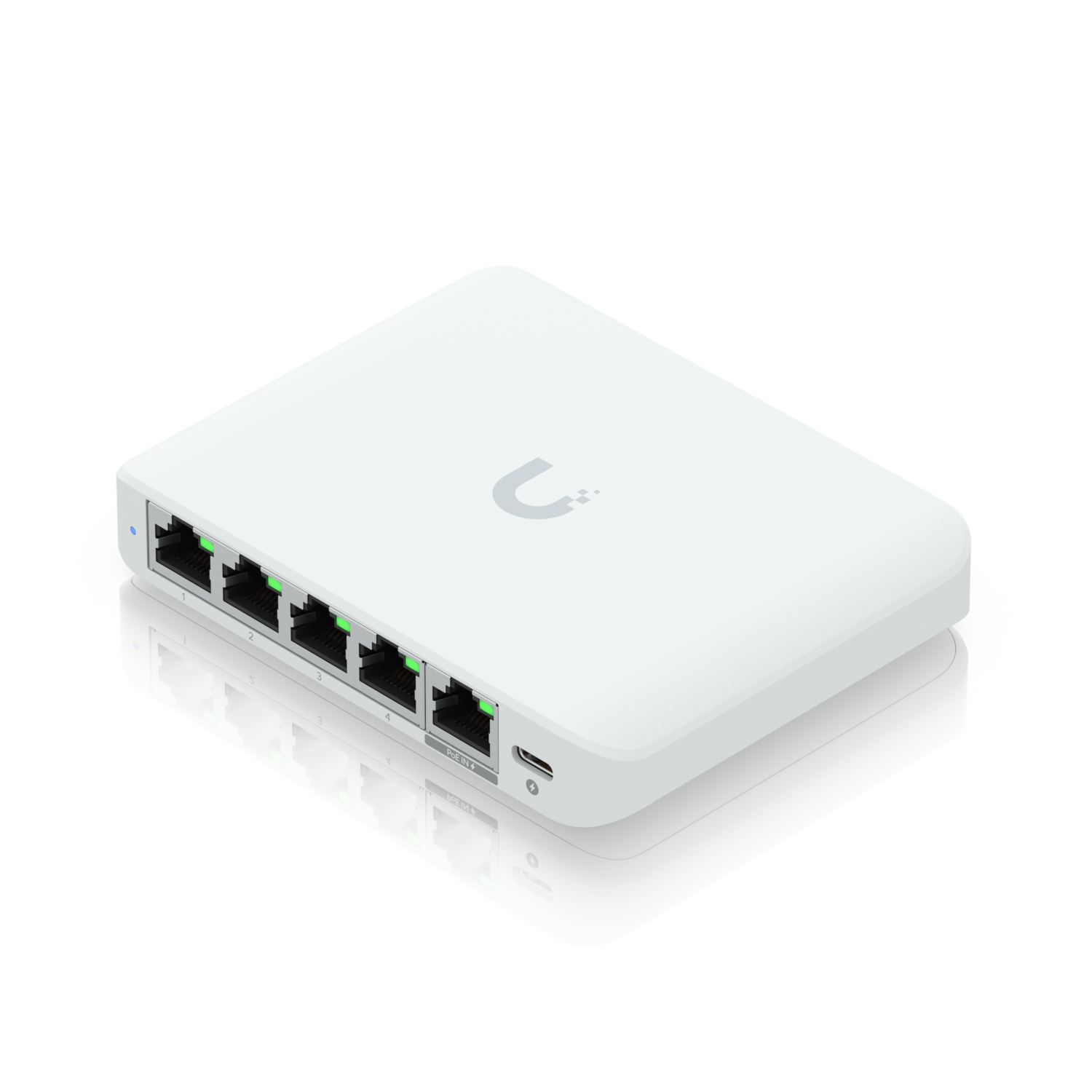 Ubiquiti UniFi Switch Flex Mini 2.5G - Switch - L2+ - managed - 4 x 2.5GBase-T + 1 x 2.5GBase-T (PoE), Ansicht 3