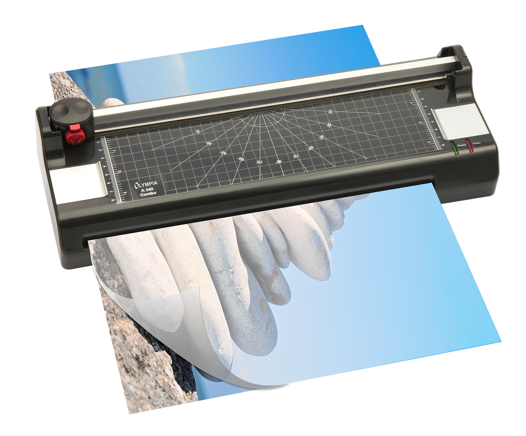 Olympia A 340 Combo - 33 cm - Kalt-/Warmlaminator - 250 mm/min - 0,5 mm - A3 - Manuell, Ansicht 2
