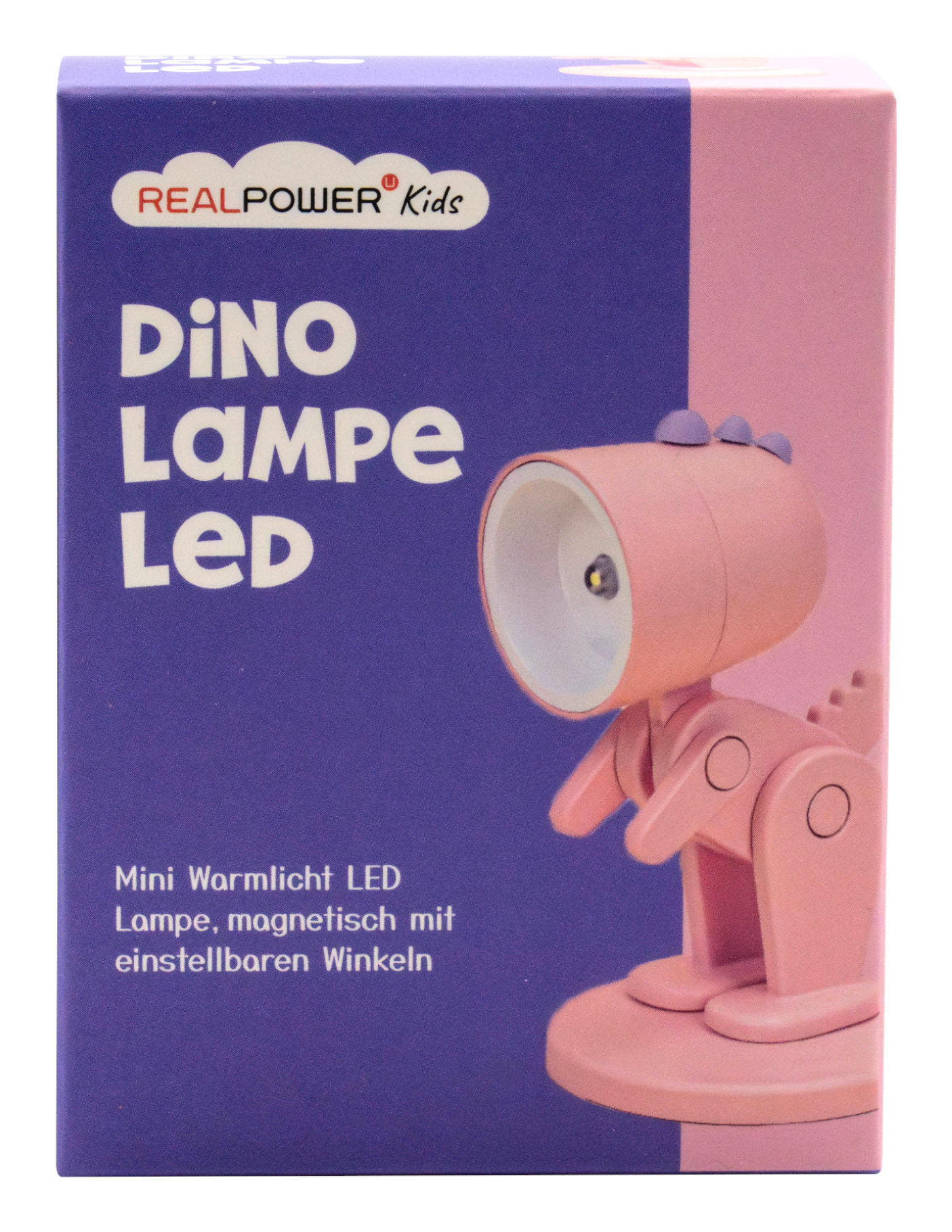 RealPower LED-Tier Taschenlampe Pink dino mit Sockel, Ansicht 3