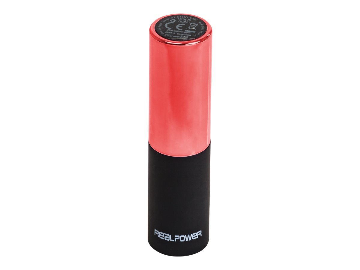 Ultron Realpower PB-Lipstick - Powerbank - 2500 mAh - 1 A (USB)