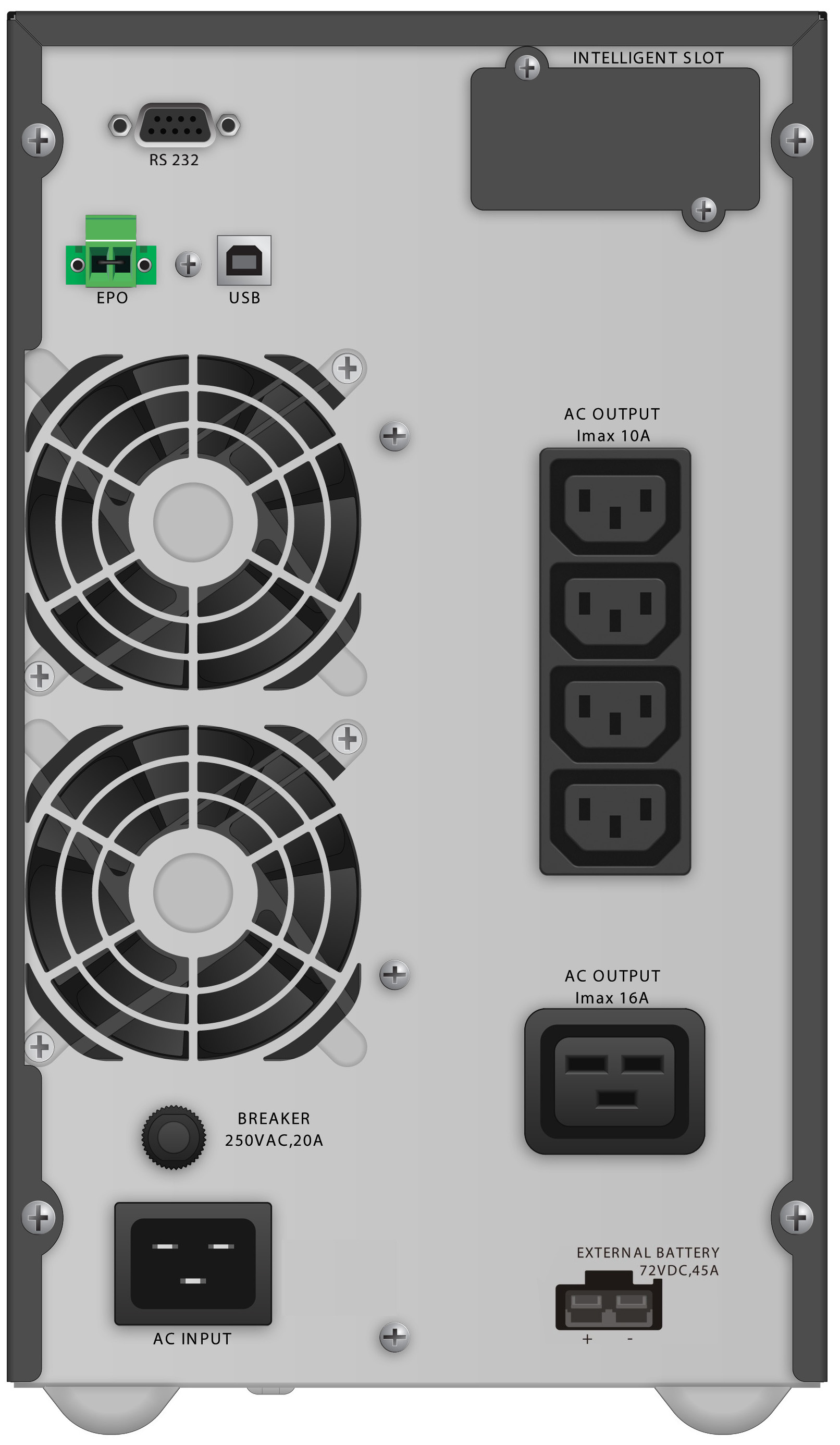 BlueWalker PowerWalker VFI 3000 TGB - USV - 2700 Watt - 3000 VA 9 Ah, Ansicht 2
