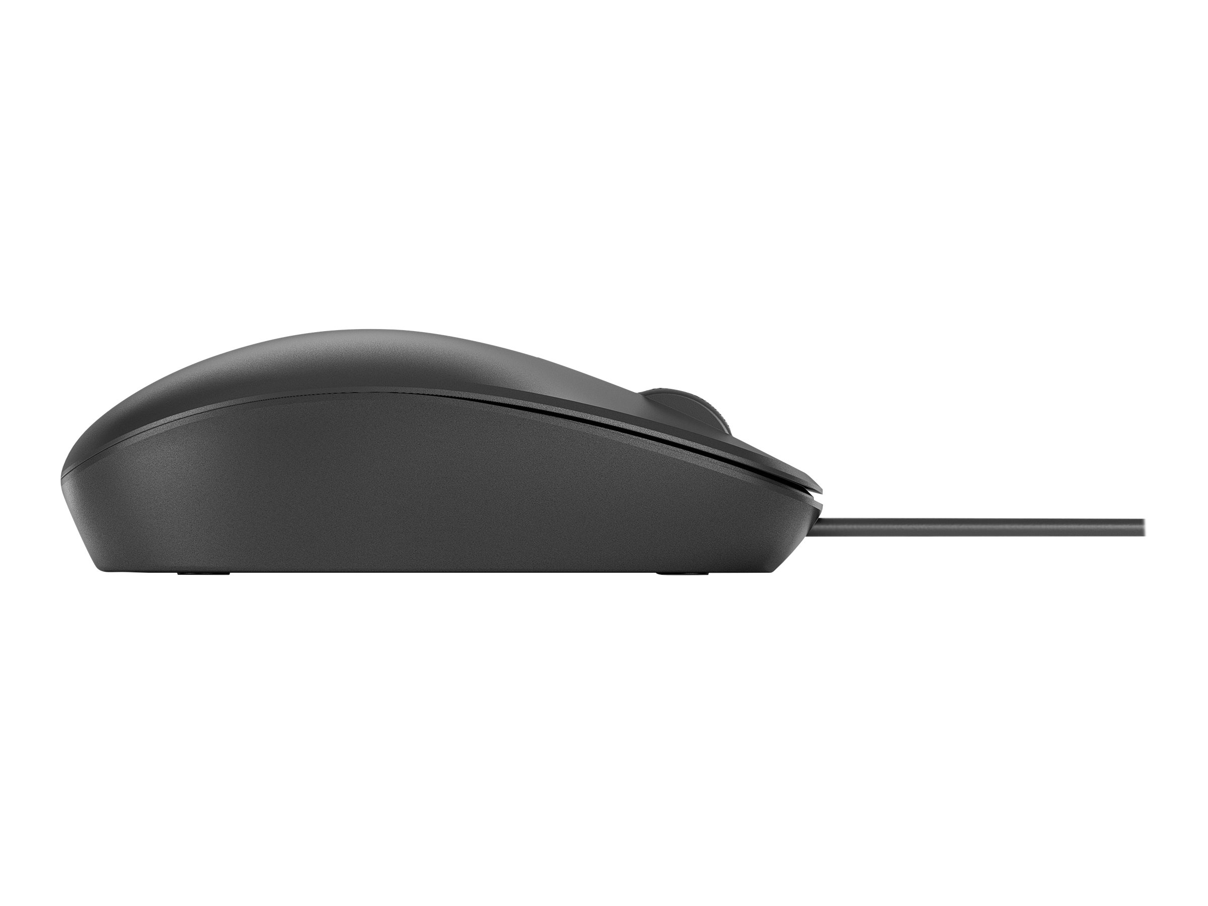 HP 125 - Maus - kabelgebunden - USB - Schwarz, Ansicht 2
