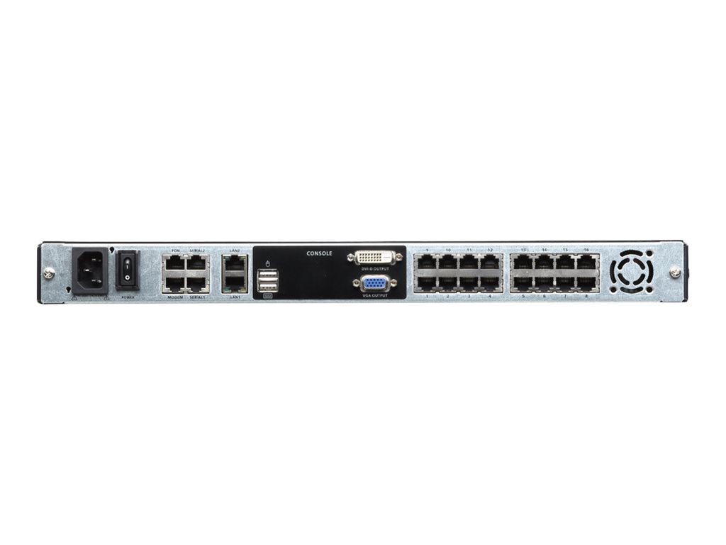 ATEN LCD KVM Switches KL1116VN - KVM-Konsole mit KVM-Switch - 16 Anschlüsse - USB - 48.3 cm (19)