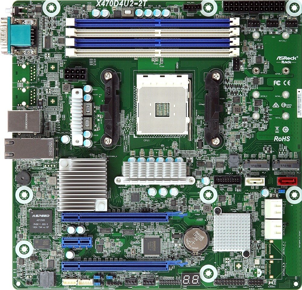 ASRock MB ASRock AMD AM4 X470D4U2