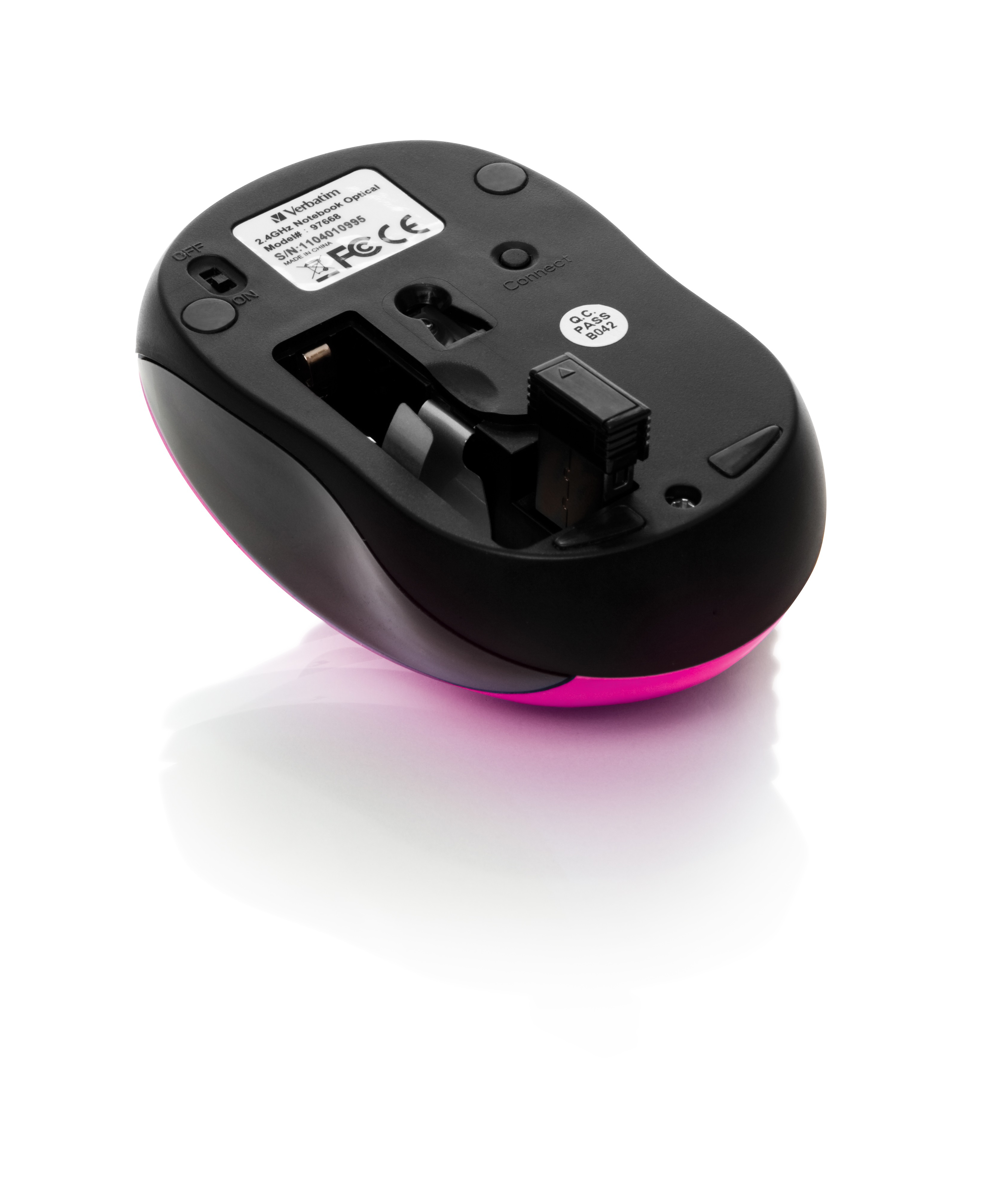 Verbatim Wireless Mouse GO NANO - Maus - optisch - kabellos - RF - kabelloser Empfänger (USB), Ansicht 2