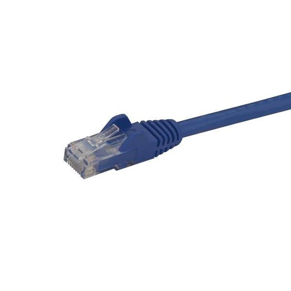 StarTech.com 15m Cat6 Snagless Gigabit UTP Netzwerkkabel - Cat 6 RJ45 Netzwerkkabel mit Knickschutz - Blau, Ansicht 4