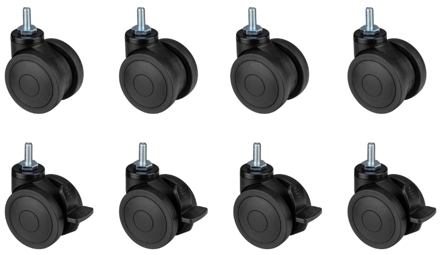 Oplite Feststellbare Lenkrollen für GTR S8/S8 Elite black retail, Ansicht 4