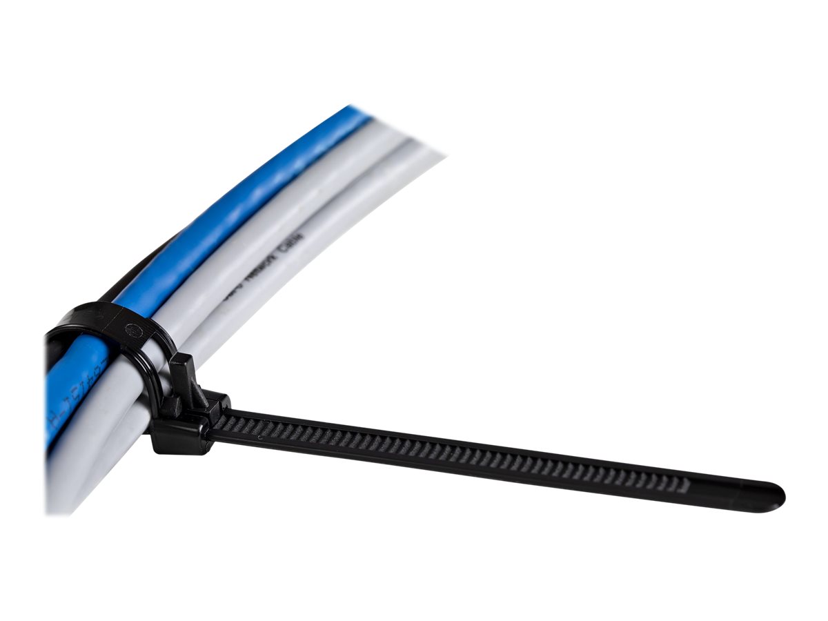 StarTech.com 12cm(5) Reusable Cable Ties, 7mm(1/4) wide, 30mm(1-1/8) Bundle Dia. 22kg(50lb) Tensile Strength, Ansicht 3