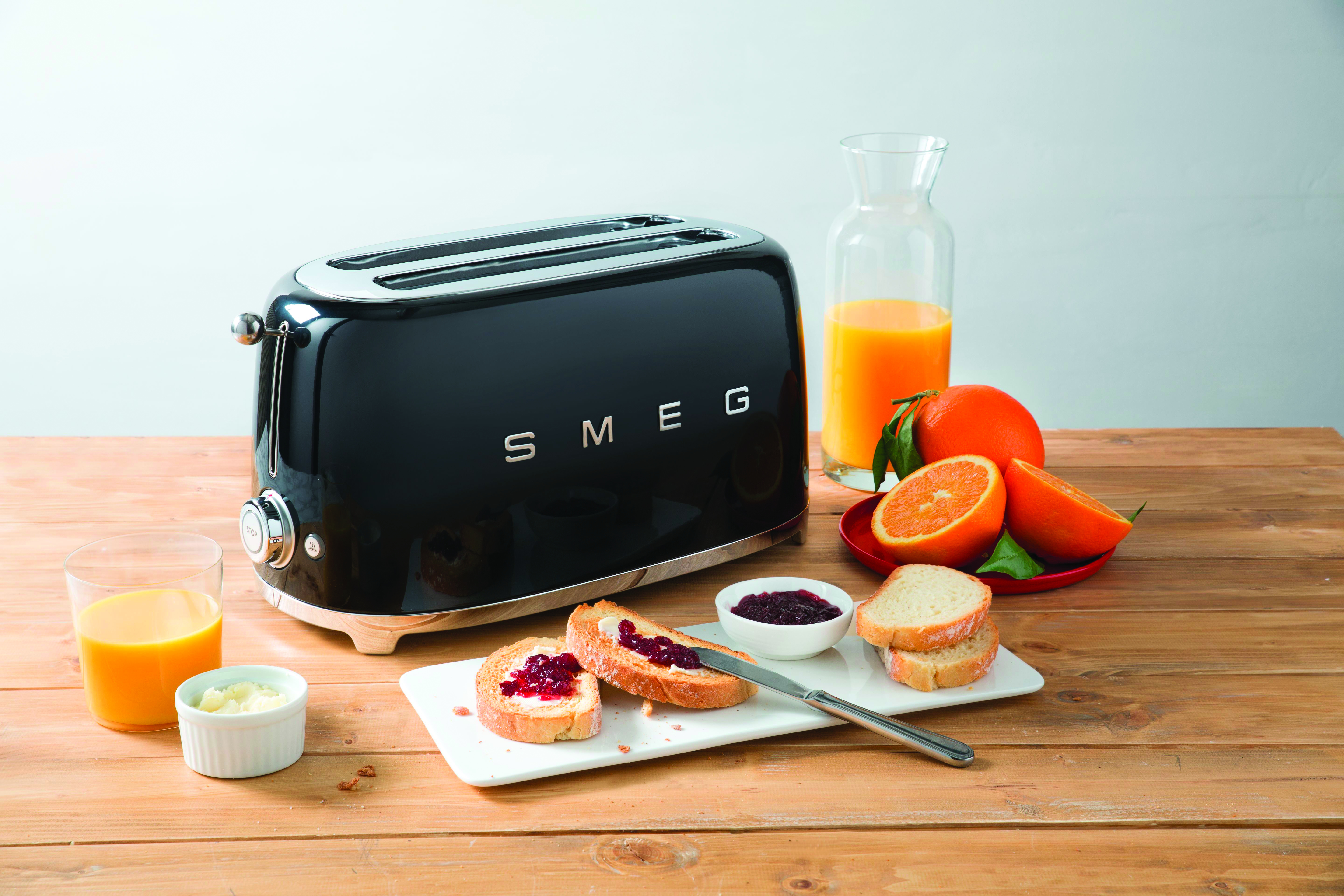 SMEG TSF02BLEU - 4 Scheibe(n) - Schwarz - Stahl - Tasten - Niveau - Drehregler - China - 1500 W, Ansicht 4