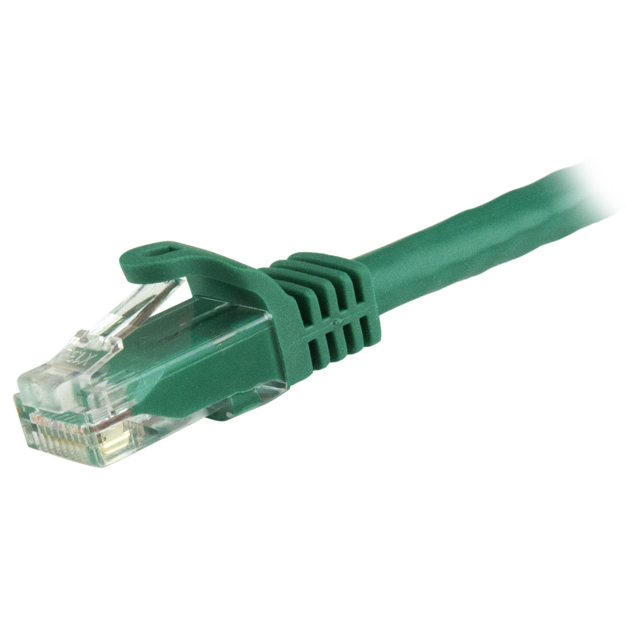 StarTech.com 15m Cat6 Snagless Gigabit UTP Netzwerkkabel - Cat 6 RJ45 Netzwerkkabel mit Knickschutz - Grün, Ansicht 4