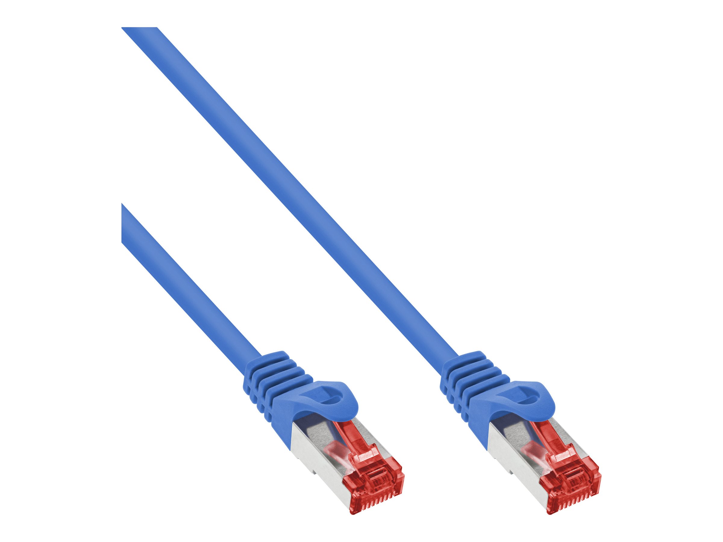 InLine Patchkabel - SFTP (PiMf) - Cat.6 - 250MHz - PVC - CCA - blau - 75m