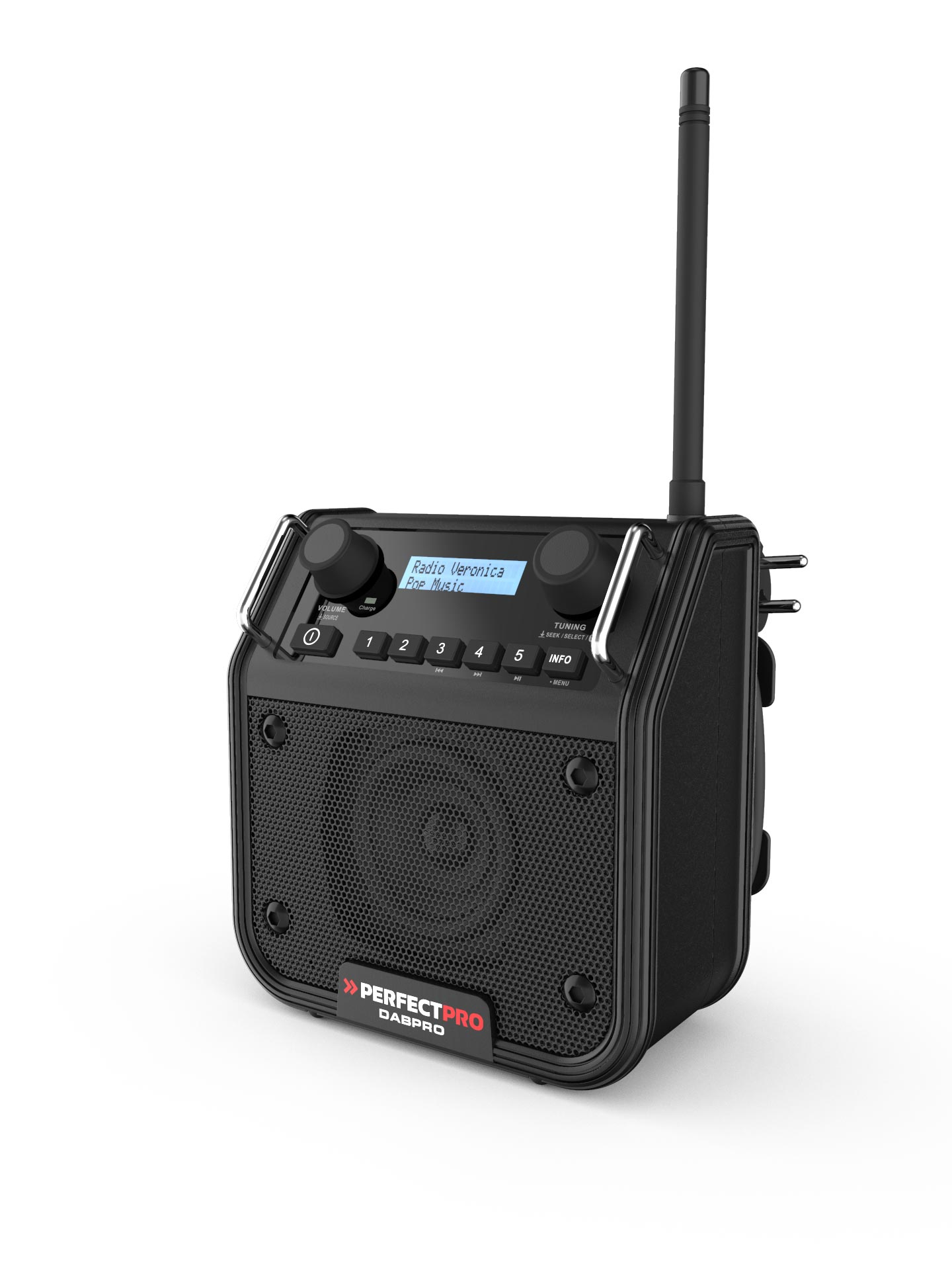 Perfectpro DABPRO - Tragbar - Digital - DAB+ - FM - 4 W - 1-Weg - 7,62 cm, Ansicht 3