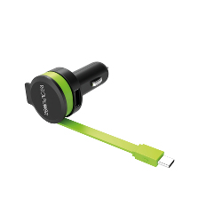 Ultron Realpower - Auto-Netzteil - 4.8 A - 2 Ausgabeanschlussstellen (USB, 24 pin USB-C), Ansicht 2