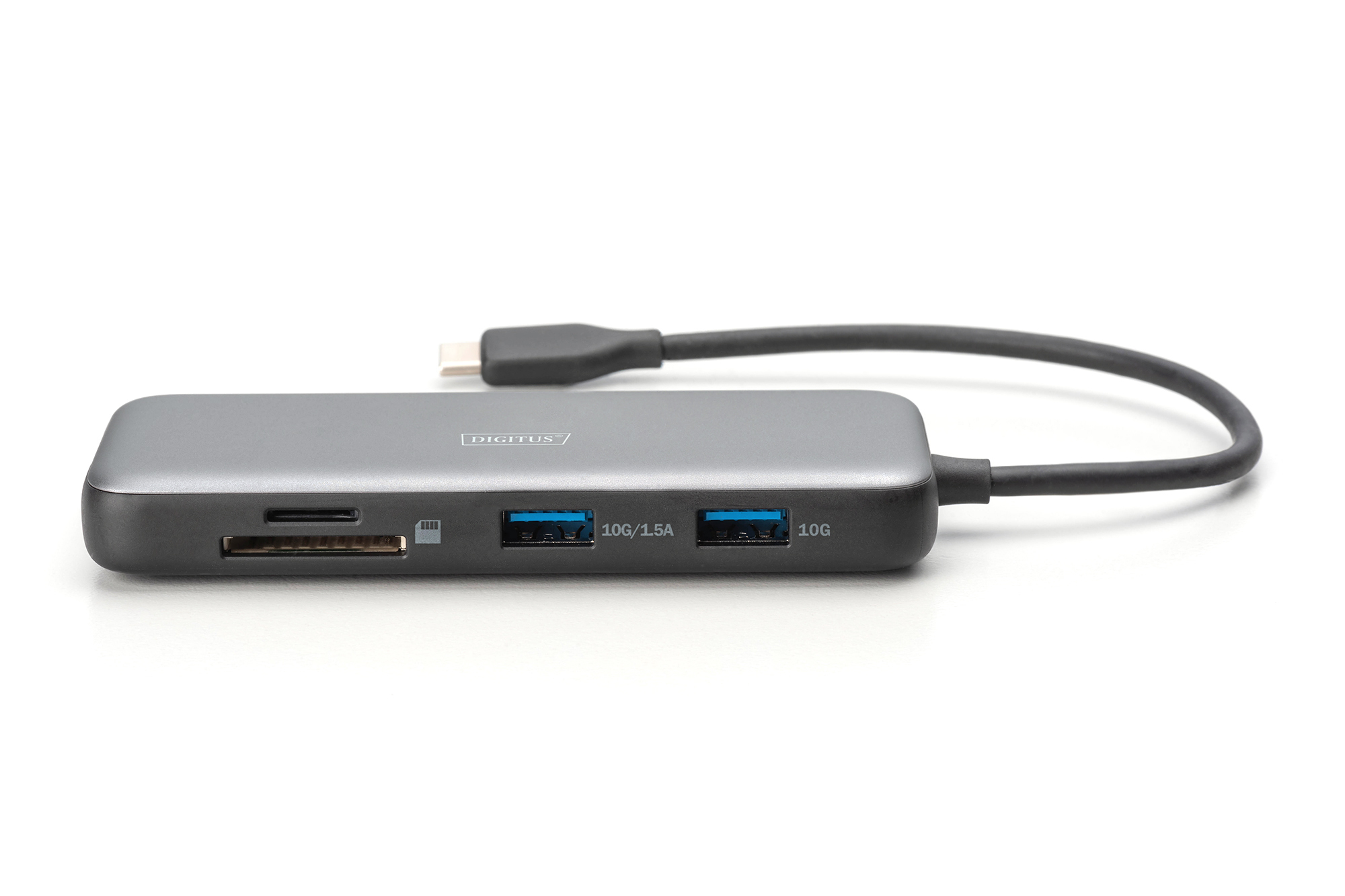 DIGITUS USB-C Docking Station 8-Port HDMI USB RJ45 SD, Ansicht 3