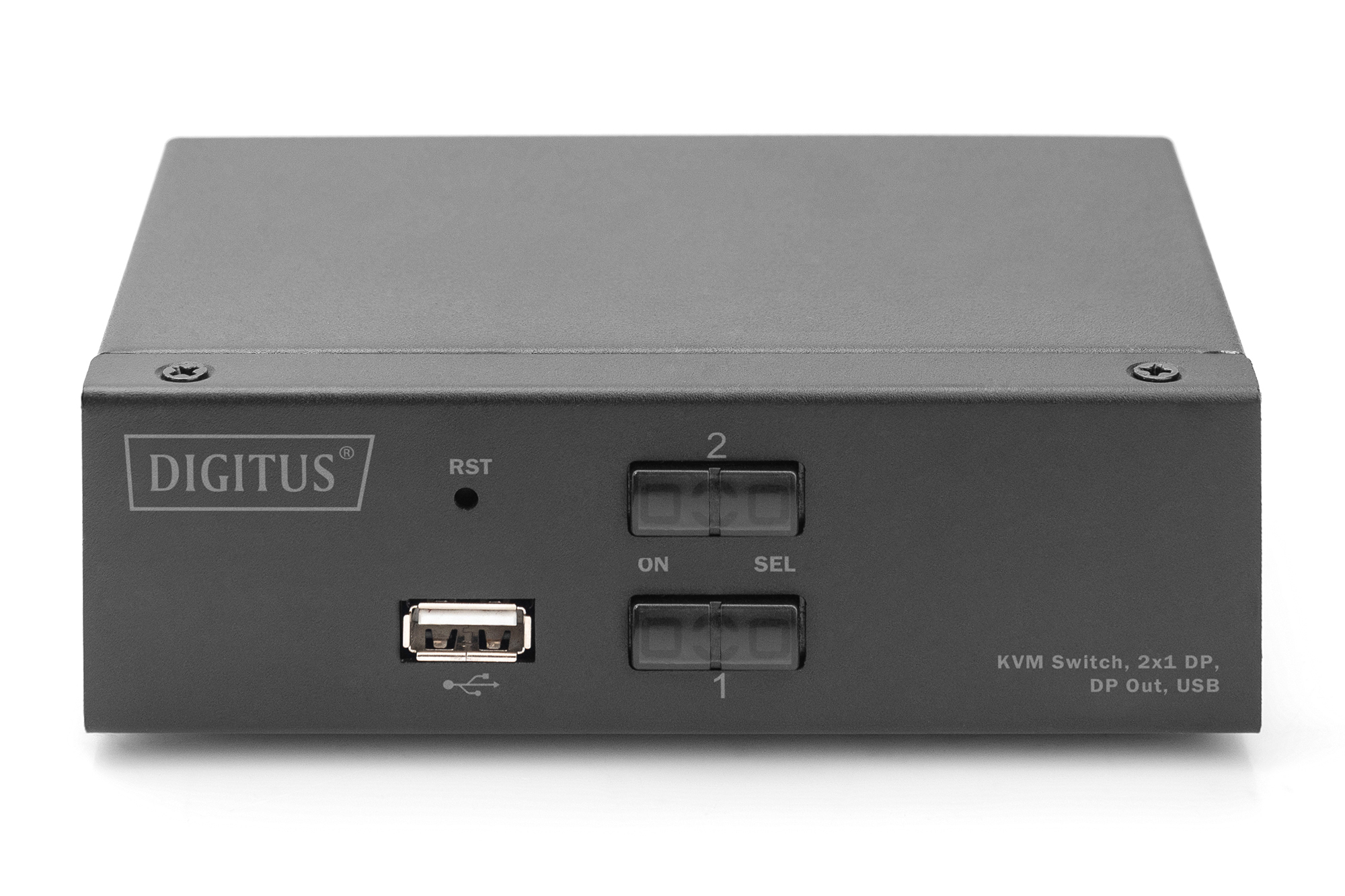 DIGITUS KVM Switch, 2x1  DP, DP Out,USB, Ansicht 2