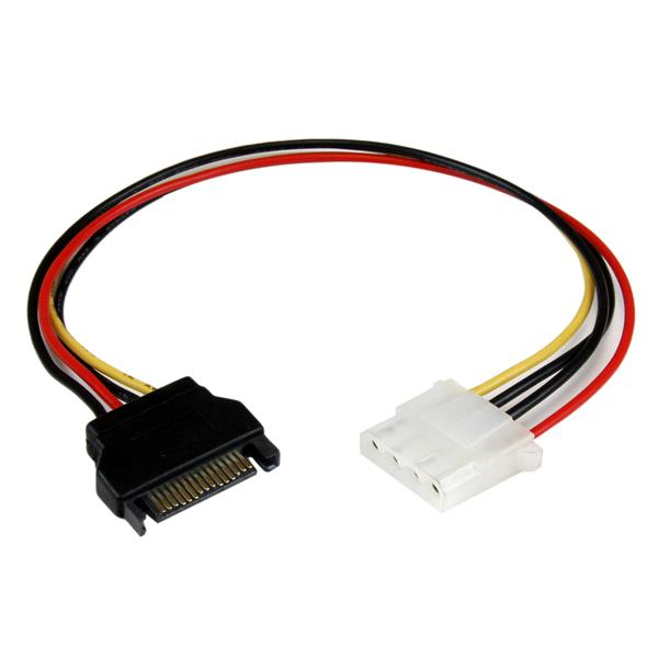 StarTech.com 30cm SATA auf Molex LP4 Stromadapter - Bu/St - Serial ATA zu 4pin Stromkabel Adapter - Netzteil, Ansicht 2