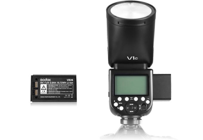 Godox  V1-N - Kompaktes Blitzlicht - Schwarz - 1,5 s - Nikon - 28 - 105 mm - Batterie/Akku, Ansicht 2