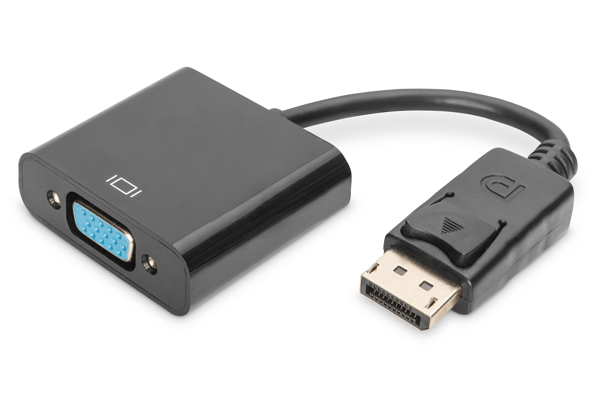 DIGITUS DisplayPort Adapter / Konverter, 0,15 m, DisplayPort, VGA (D-Sub), Männlich, Weiblich, Gerade