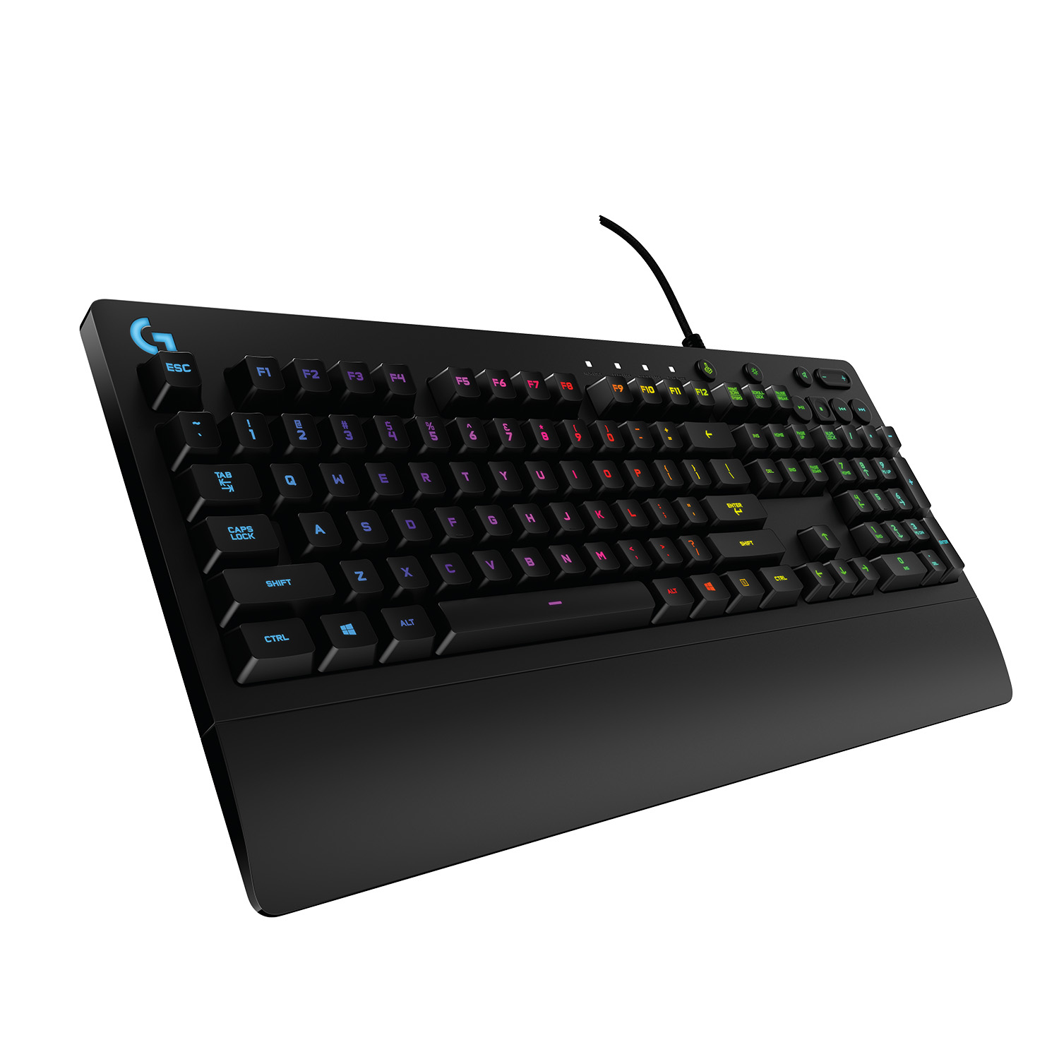 Logitech G G213 Prodigy Gaming Keyboard - Volle Größe (100%) - USB - RGB-LED - Schwarz - TL: Belgisch, AZERTY, Ansicht 4