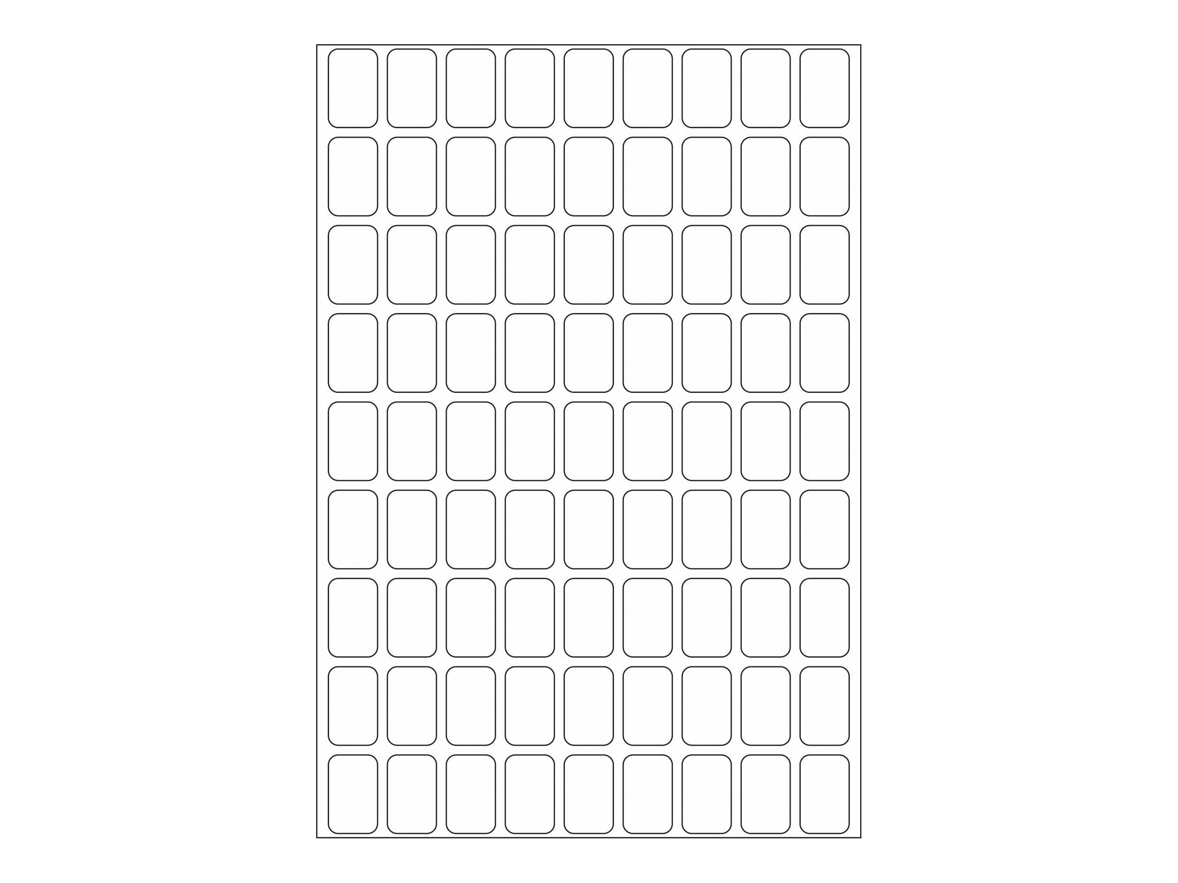 HERMA Papier - selbstklebend - weiß - 10 x 16 mm 2592 Etikett(en) (32 Bogen x 81), Ansicht 3