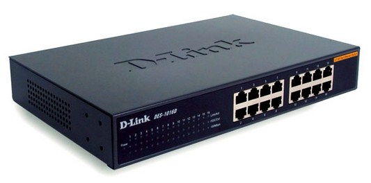 D-Link DES 1016D - Switch - 16 x 10/100 - Desktop, Ansicht 4